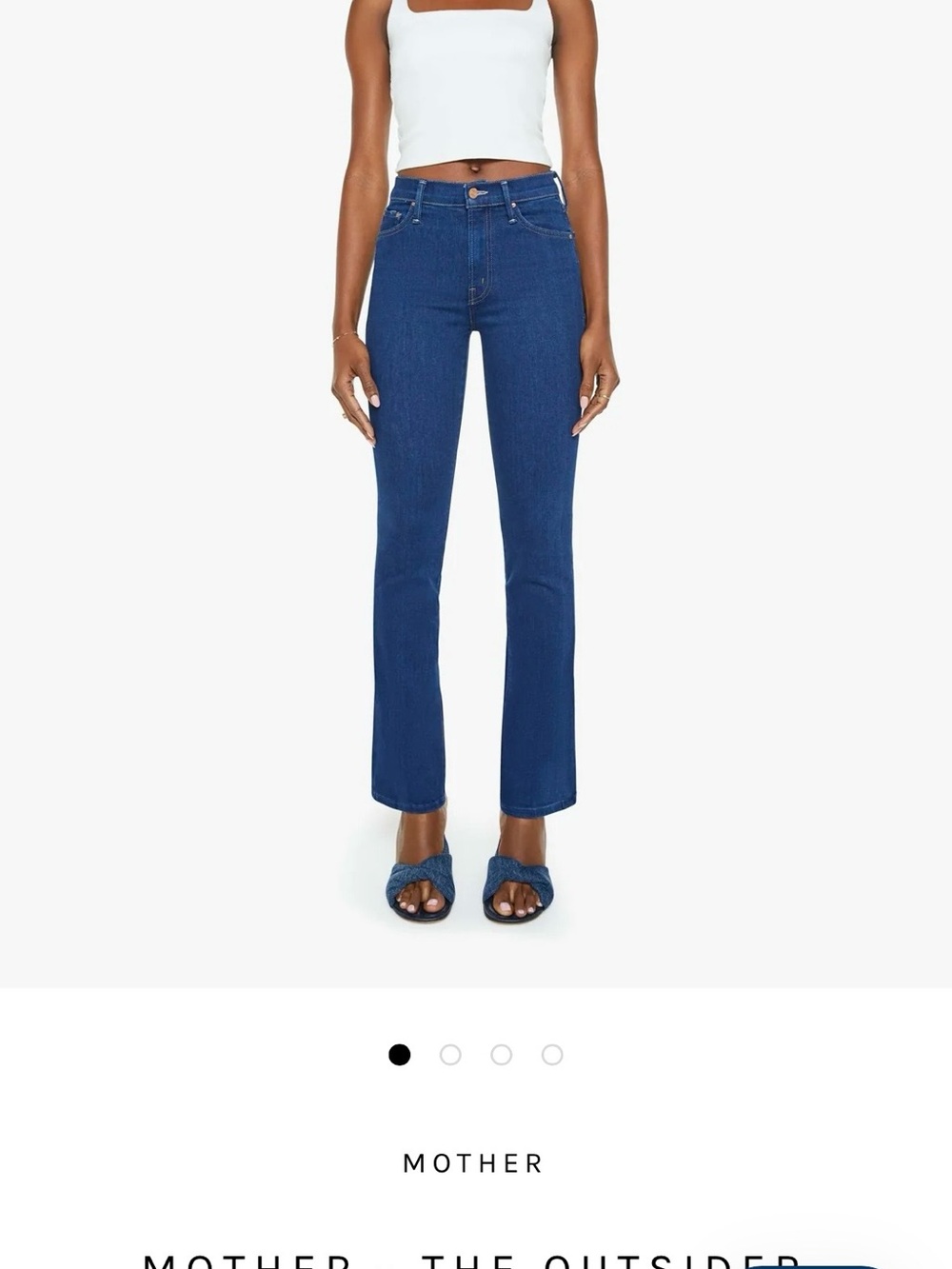 MOTHER Straight-Leg High-Rise Jeans - Indigo